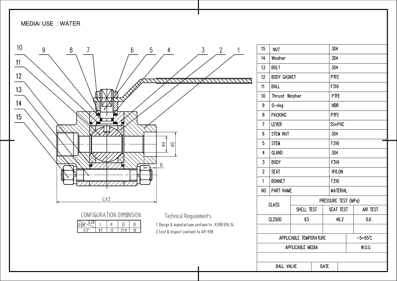 Cast Iron/Ductile Iron Ball Valve